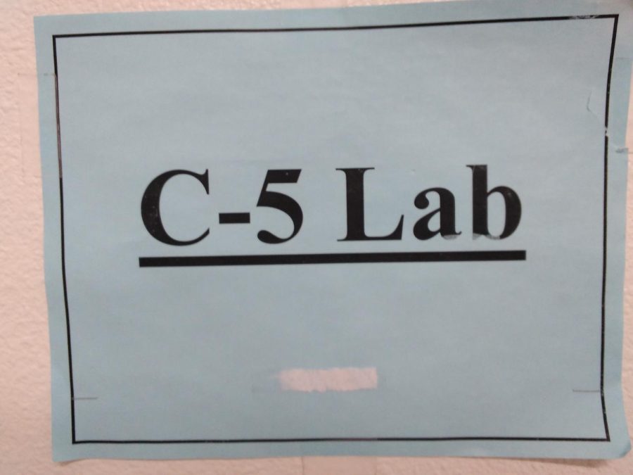 Testing Room. The C-5 Lab is where students can sign up for the next TSI testing date.