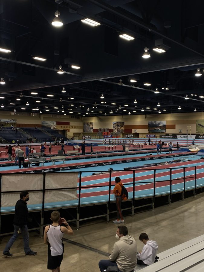 Indoor Track at the Albuquerque Convention Center.