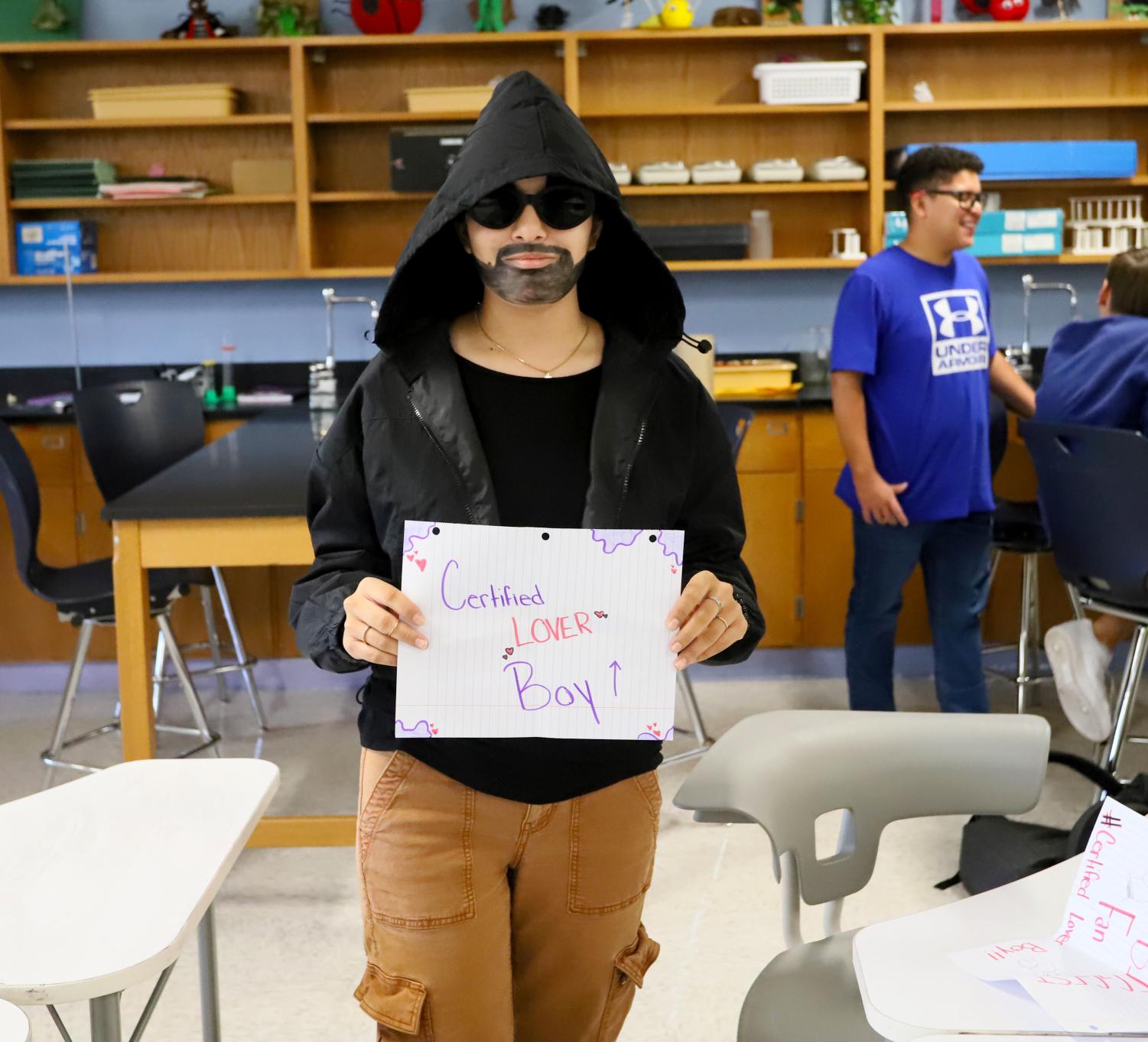 Students dressed up for homecoming spirit week. The theme was music and had a dress up like your favorite artist day.