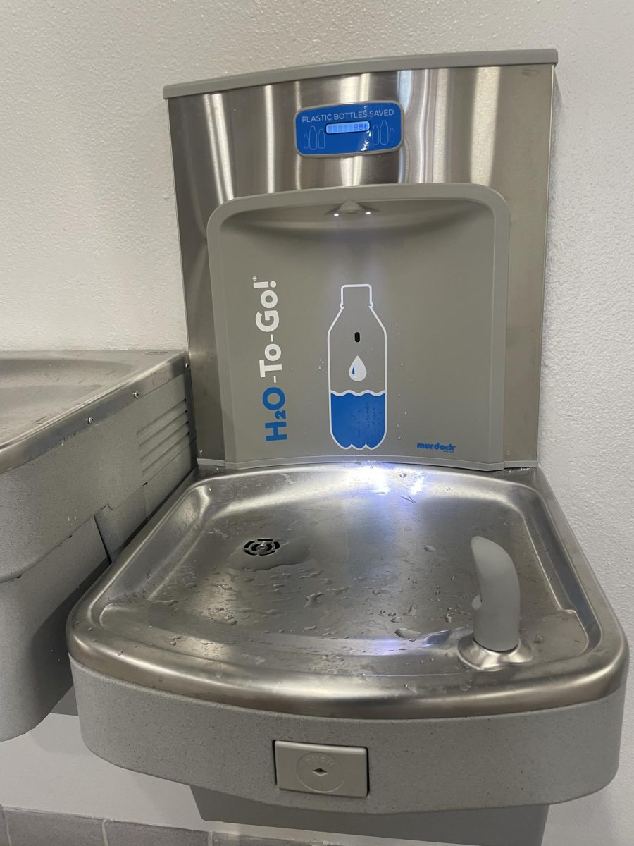 The new water fountains can be seen around the halls.