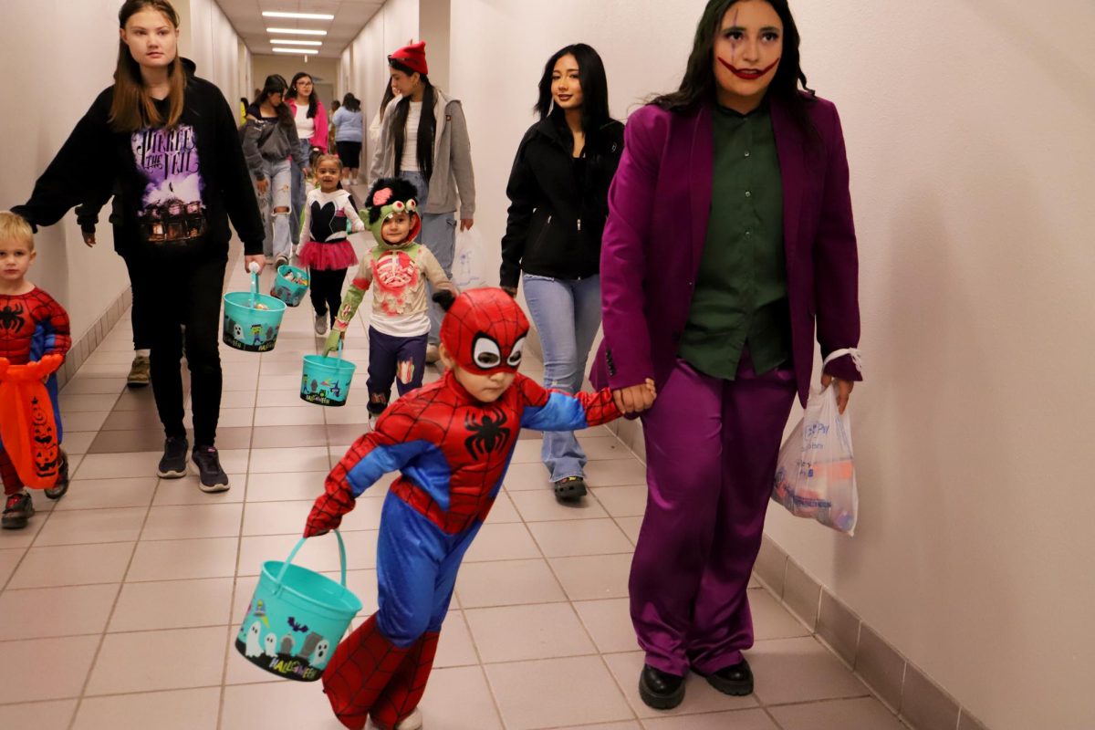 Costumes on, candy bags ready Chapins Hallways aren't ready for this spookiness "We're all ready to go Trick or treating," said, senior Delilah Flores.The kids are all dressed up and excited to go and get candy!