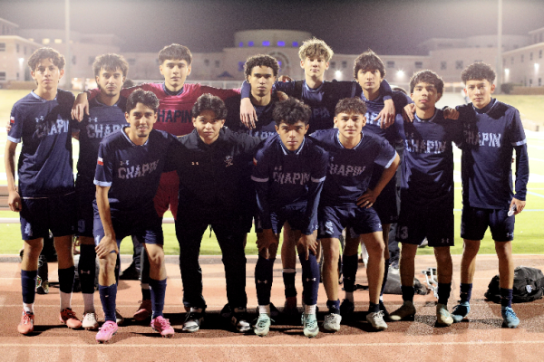 All the seniors lined up on the track for a group picture together. Some of the senior moms wanted to make banners for the boys up coming senior night, so we got the boys together for a group picture after their last ever time playing against El Paso high.