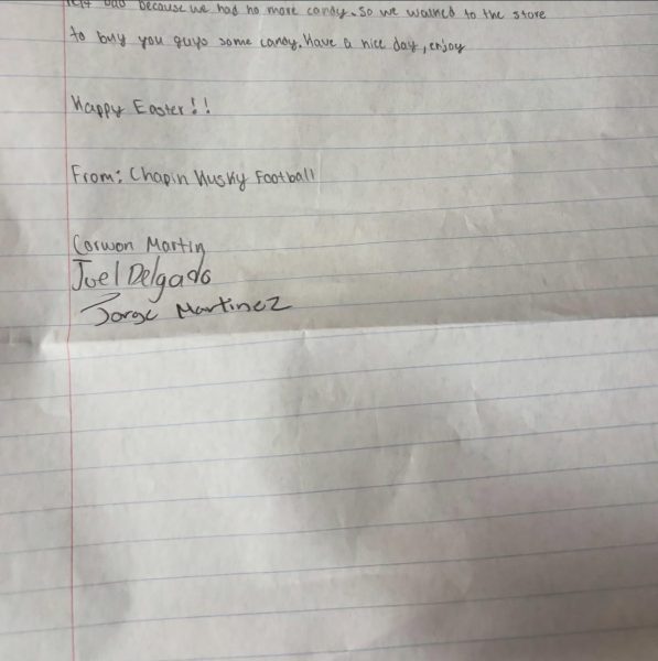The note from the trio made a big impact. Their small act of kindness spoke louder than words.