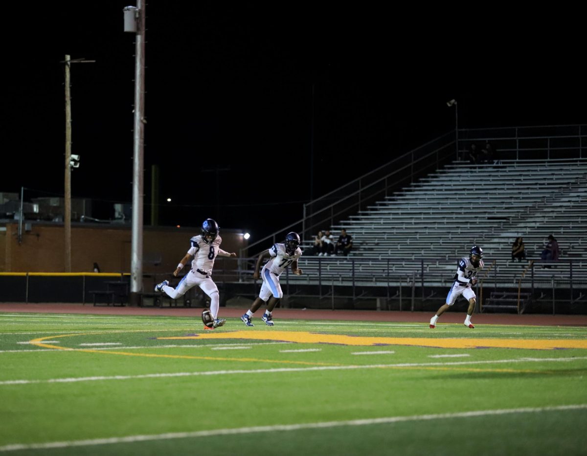 JV Kicker Adrian Lopez number 8 says "I just focused on the ball and trusted my foot." SAys Adrian after the play.
