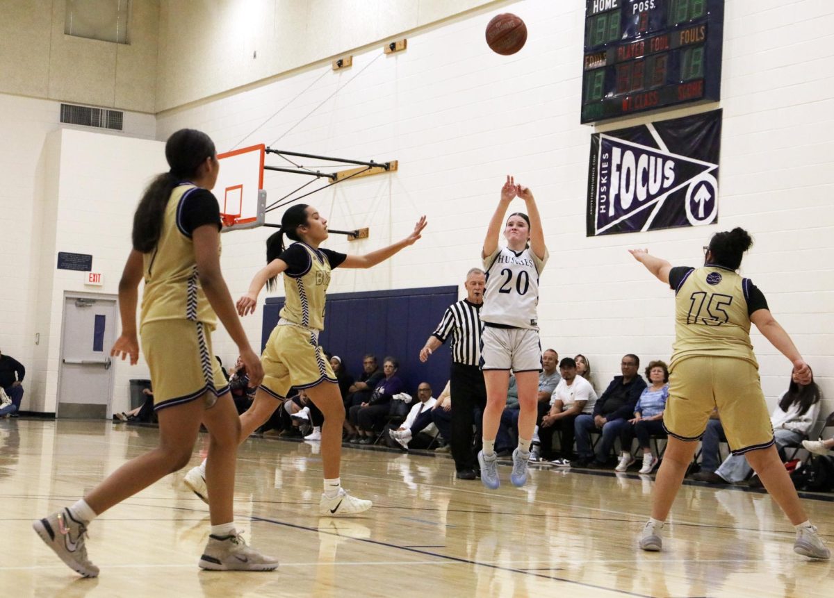 Freshman girls basketball battles Burges in final game of season