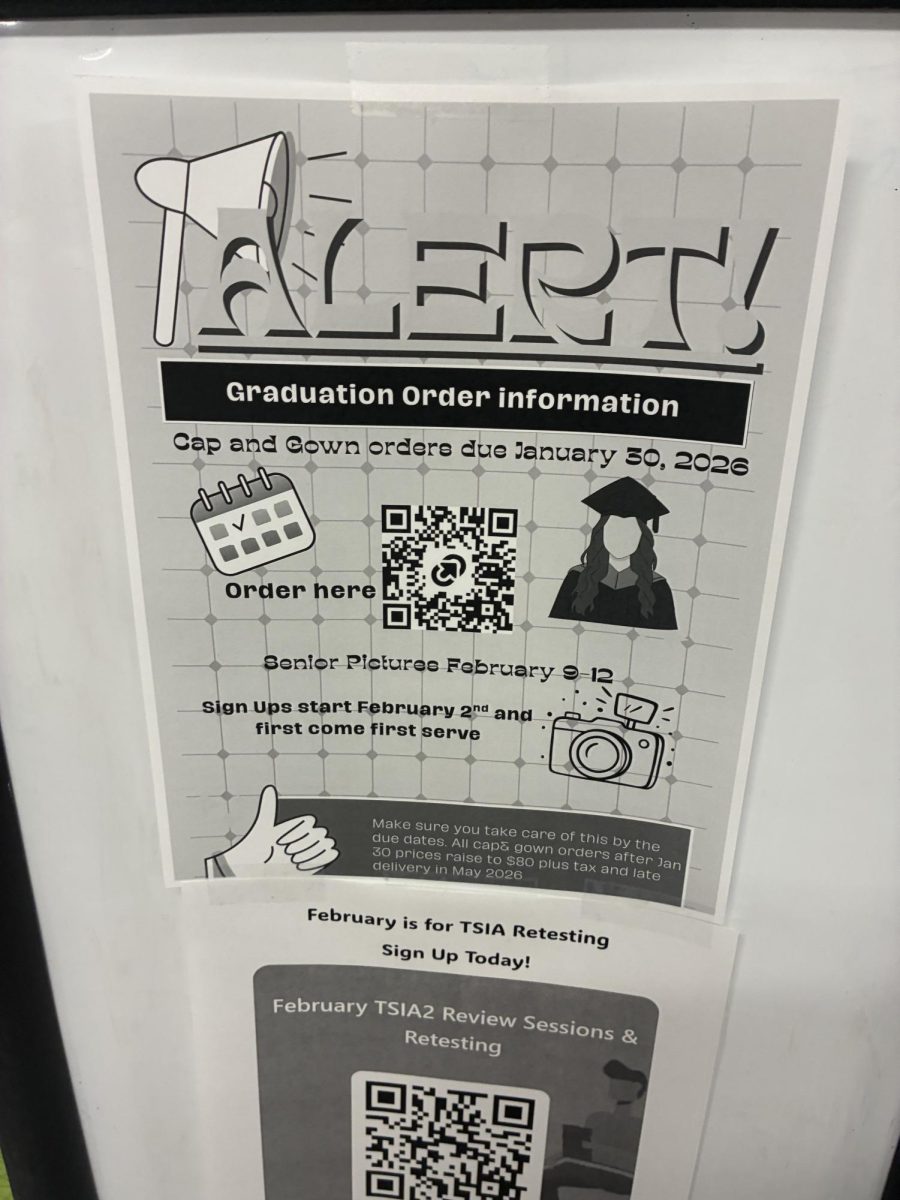 Don't miss out! Check the "ALERT!" flyers posted around campus for the QR code to order your graduation essentials.